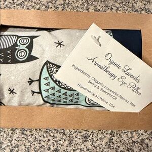 Organic Lavender Aromatherapy Eye Pillow Handmade in Maine NWT